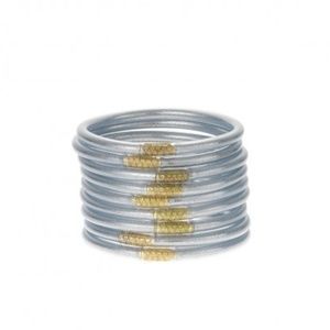 BUDHAGIRL SILVER ALL WEATHER BANGLES